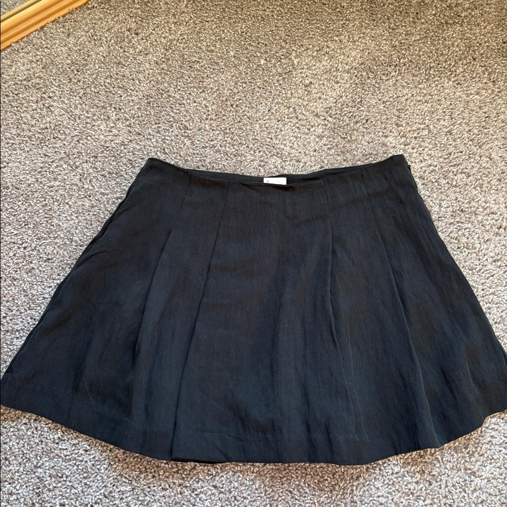 Black Target Mini Skirt